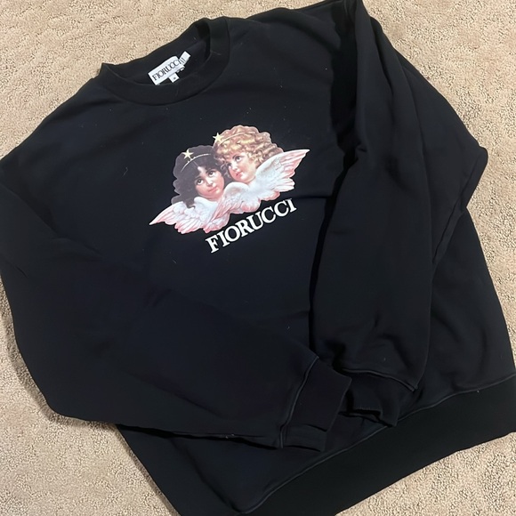Fiorucci sweatshirt in black size medium. Wore 1x - Picture 4 of 4